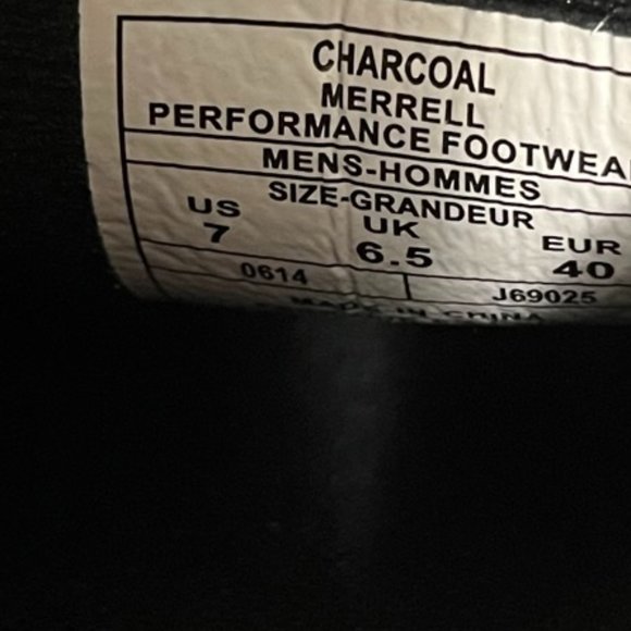 Merrell Men's Charcoal colour shoes size 7 - Picture 8 of 8